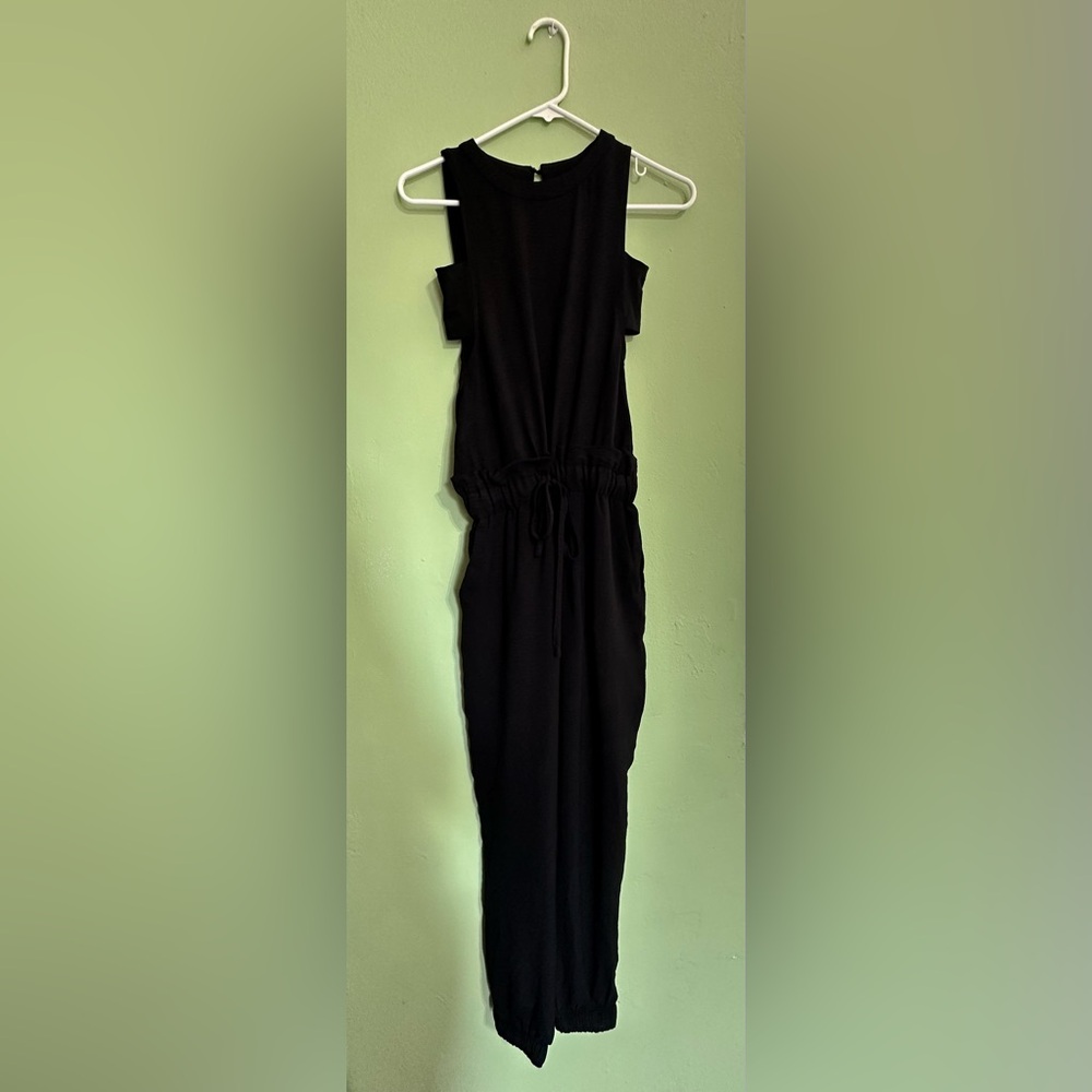 Casual Black Halter Jumpsuit